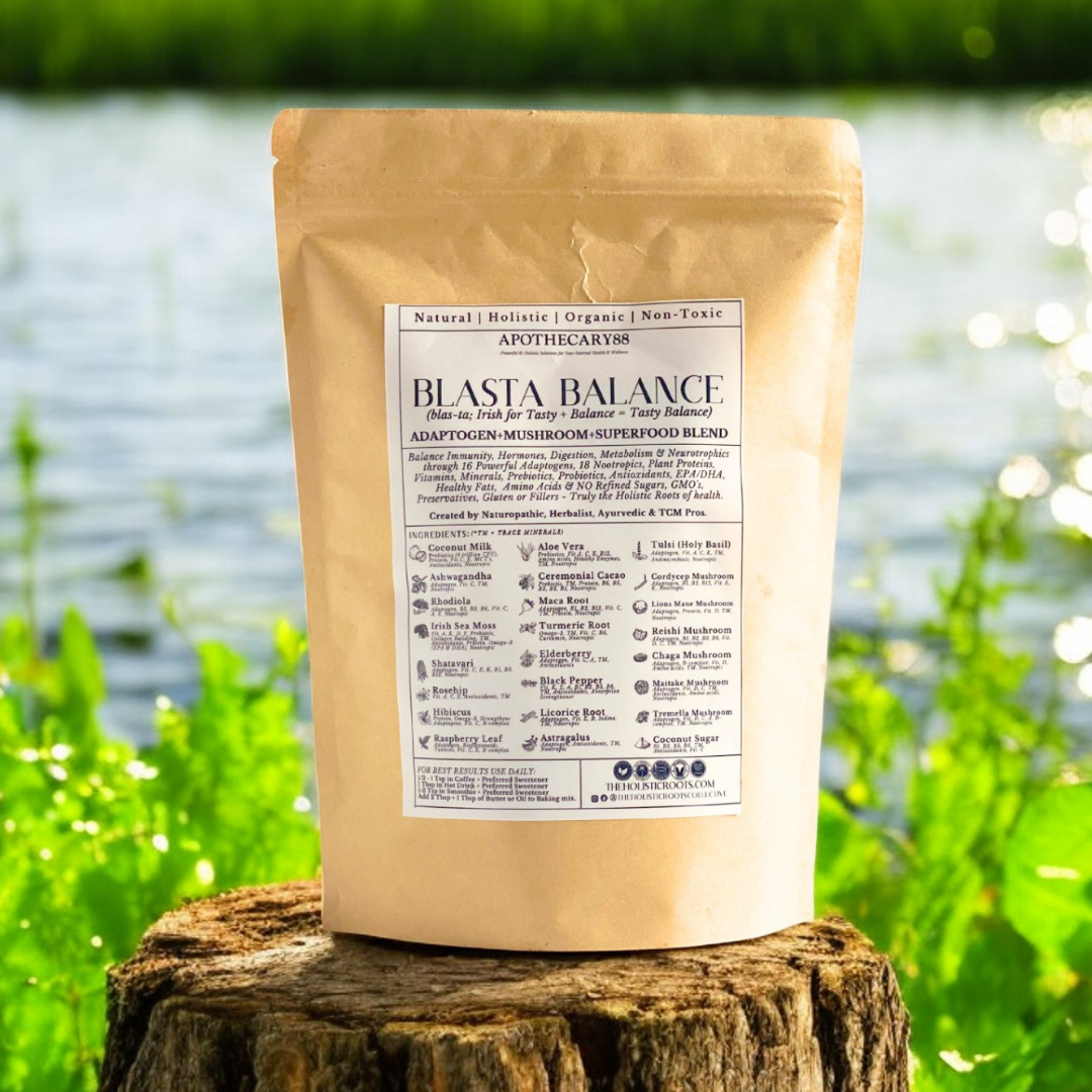 BLASTA BALANCE Adaptogen + Mushroom + Superfood Blend - Organic - Holistic - All Natural - Non-Toxic