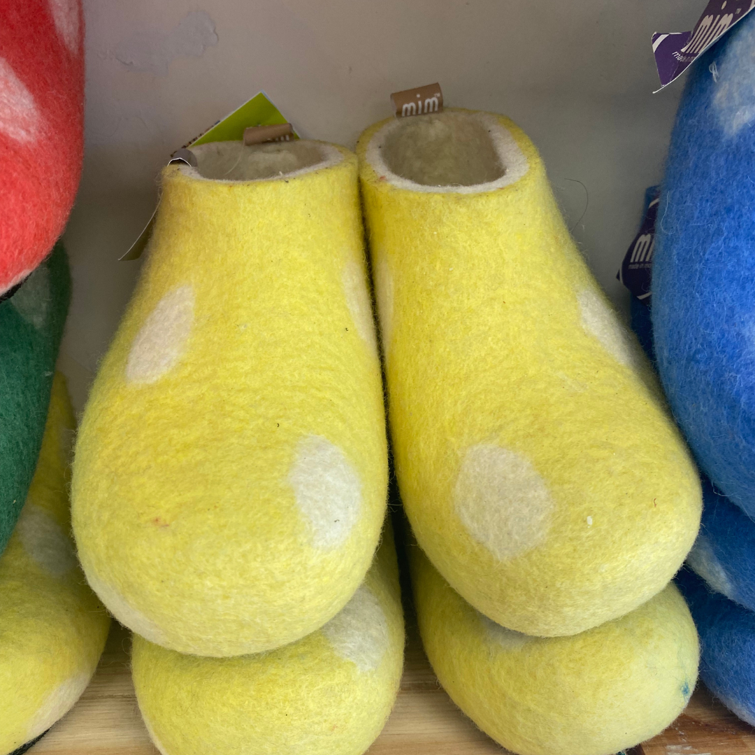 100% Wool Felt Unisex Slippers