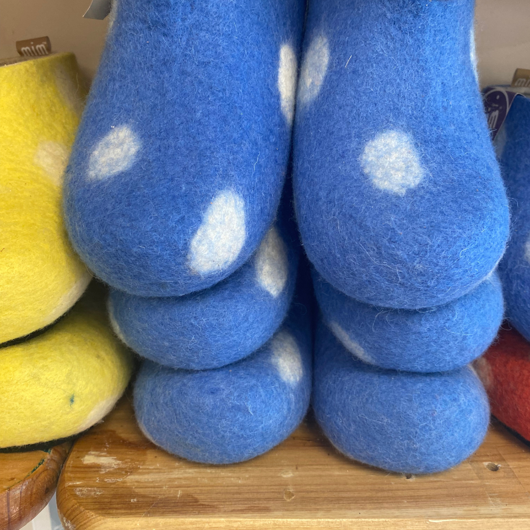 100% Wool Felt Unisex Slippers