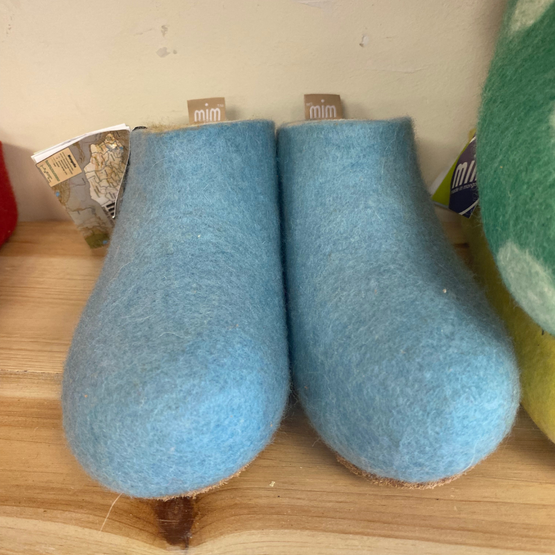 100% Wool Felt Unisex Slippers