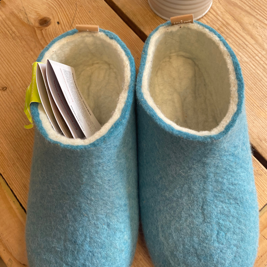 100% Wool Felt Unisex Slippers