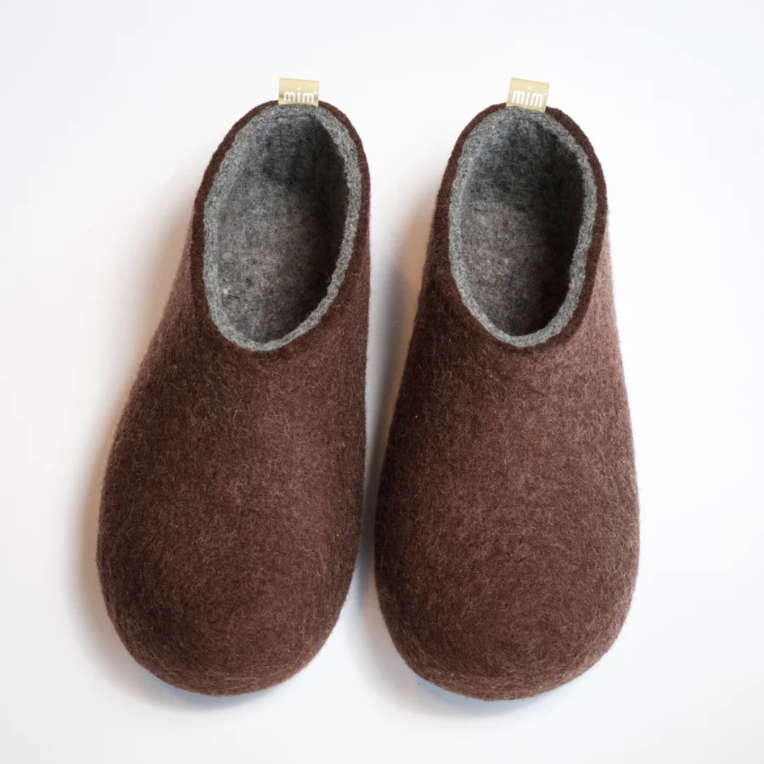 100% Wool Felt Unisex Slippers