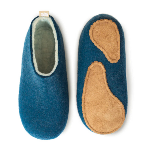 100% Wool Felt Unisex Slippers