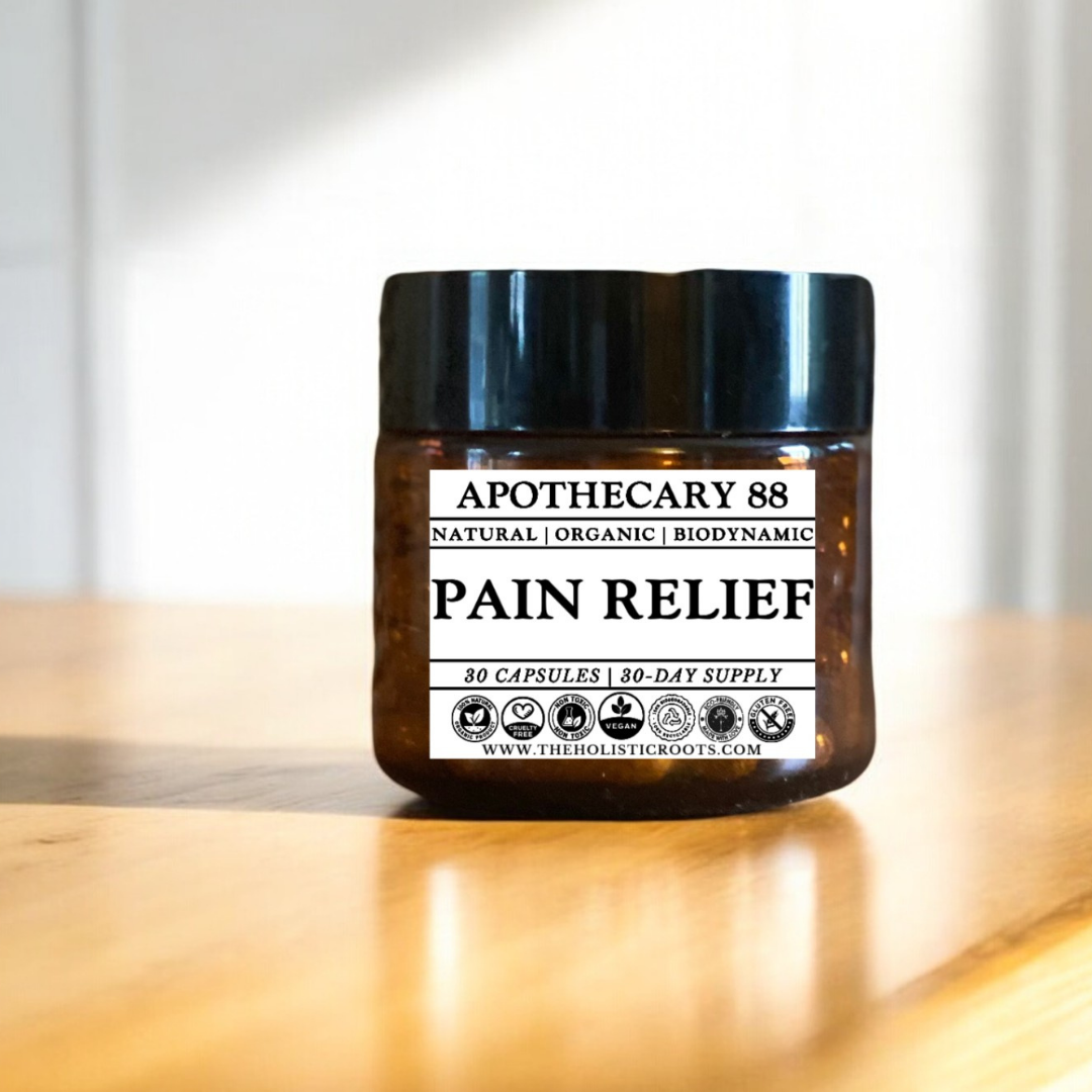 PAIN RELIEF - Herbal Food Supplements - 30 Capsules - All Natural - Organic - Biodynamic