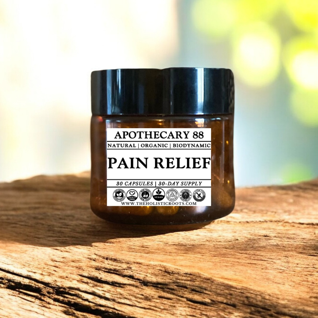 PAIN RELIEF - Herbal Food Supplements - 30 Capsules - All Natural - Organic - Biodynamic