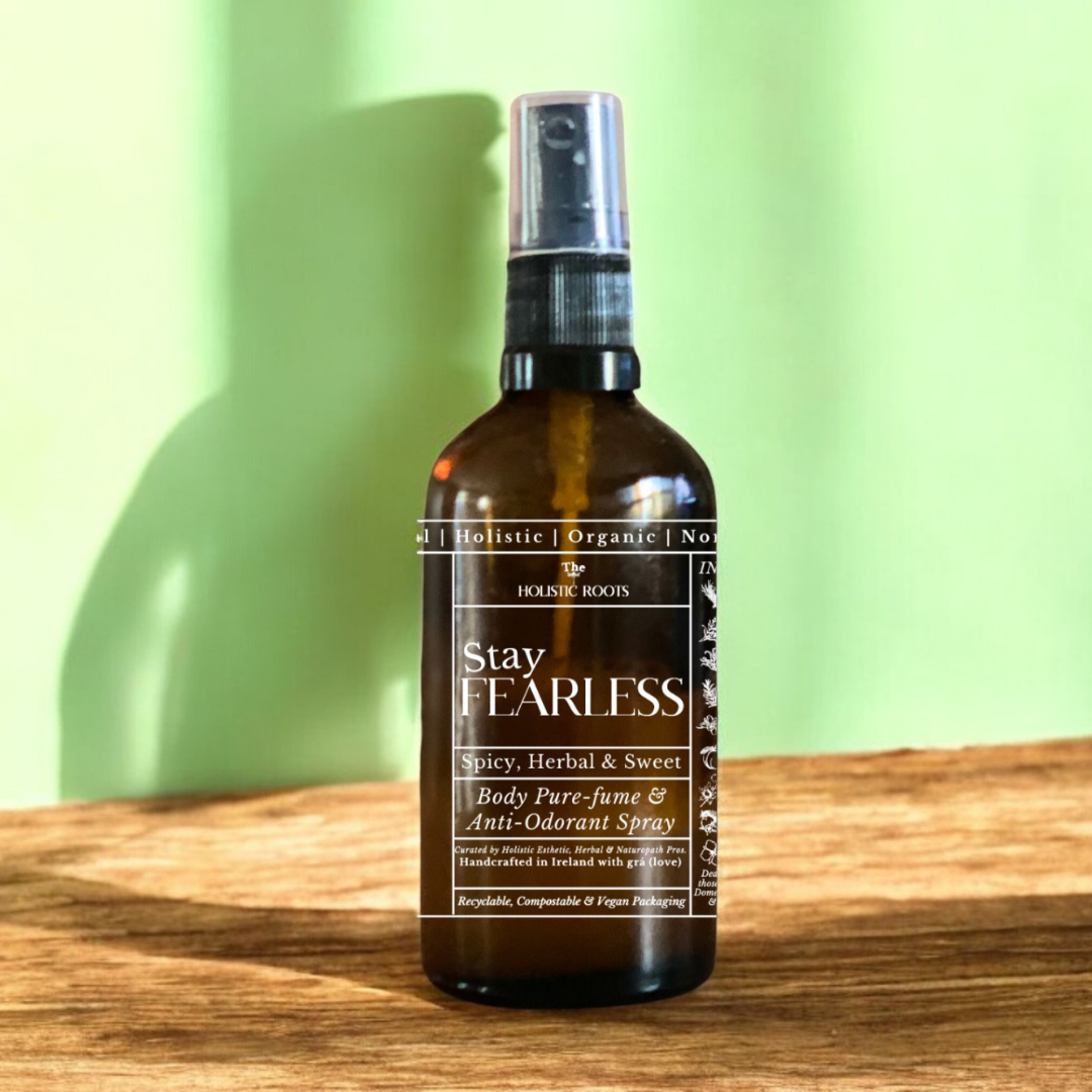 STAY FEARLESS Purefume + Anti-Odorant Body Spray - Holistic - Organic - All Natural -Non-Toxic